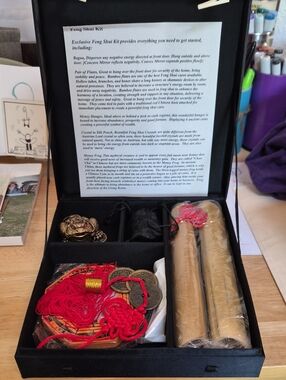 Feng Shui Kit with Red Tassels and Gold Coins